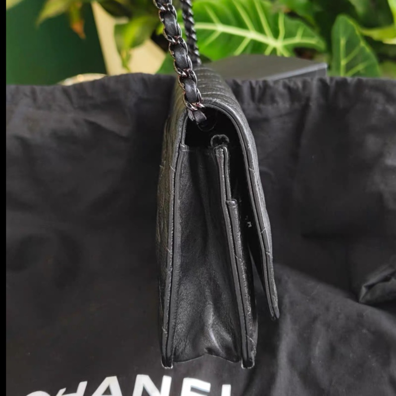 Chanel • 稀有 So Black 牛皮 Woc 鏈條包 🖤-1