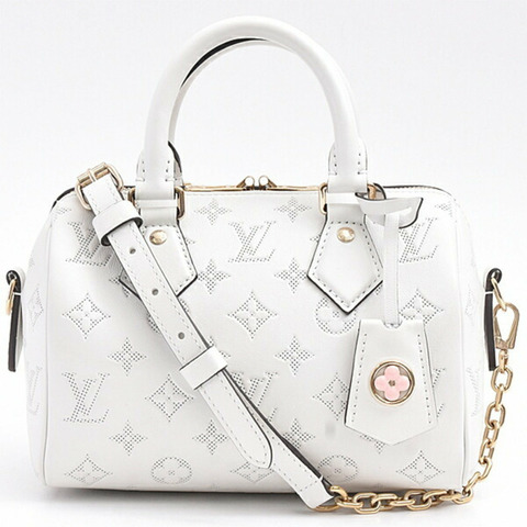 Louis Vuitton 女士 Speedy Bandouliere 20 手提單肩包 白色 M11276
