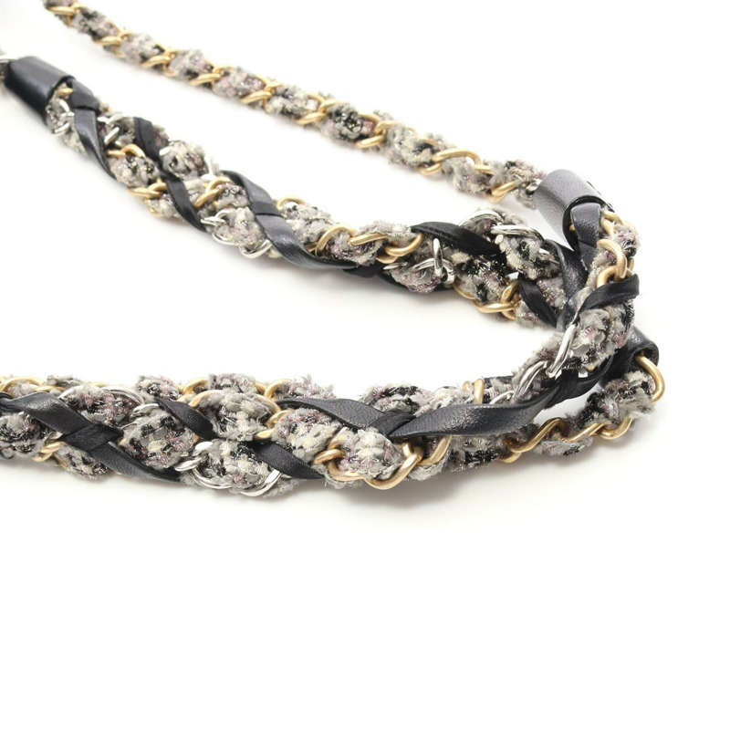 香奈兒 (CHANEL) 絎縫鏈條單肩包,羊皮材質,黑色,二手,女士款,金色五金配件,COCO CC-8