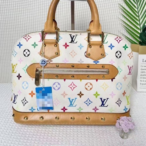 Louis Vuitton 村上隆 白三彩貝殼包 配件塵袋