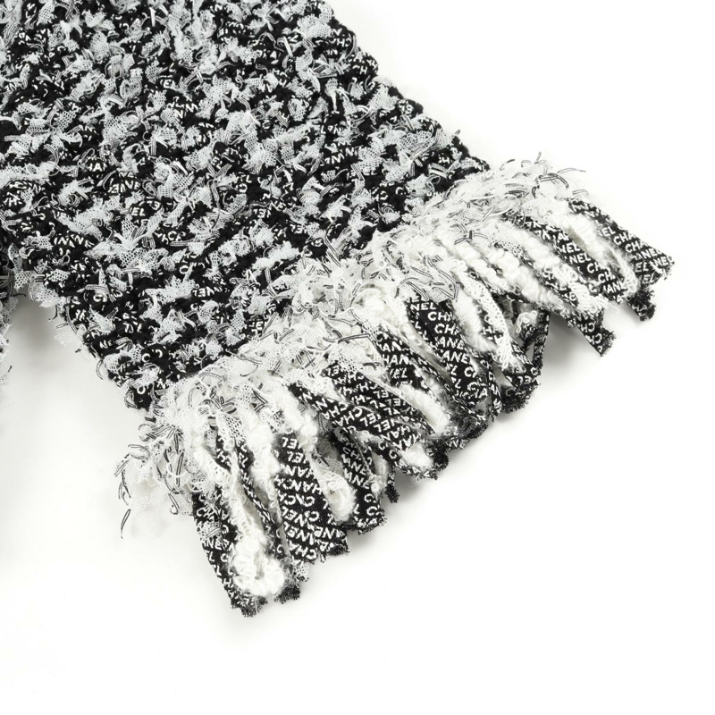 CHANEL 洋裝 短袖 P58967K07720 棉絲 黑白 二手 女款 #34 CC-6