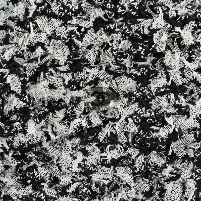 CHANEL 洋裝 短袖 P58967K07720 棉絲 黑白 二手 女款 #34 CC-7