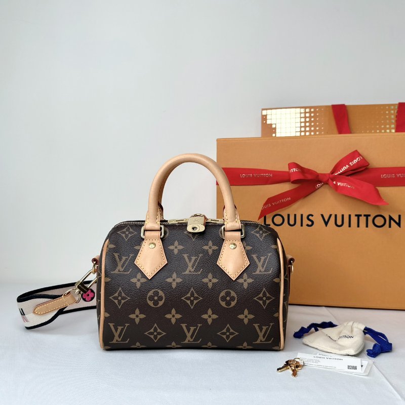 LV Speedy 20老花波士頓包-0