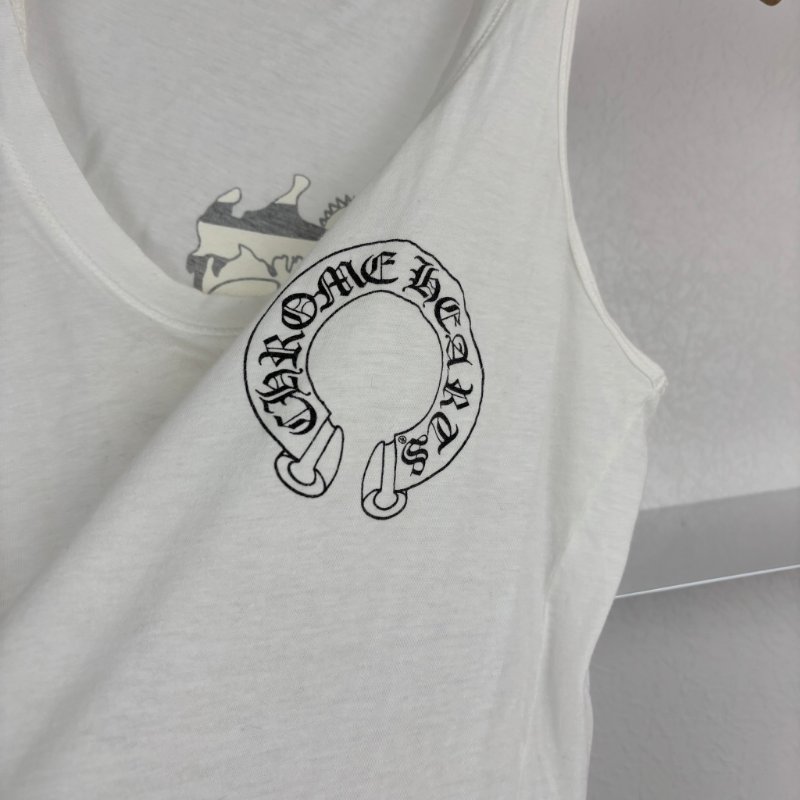 問問🪳去專櫃買::Chrome Hearts:: 克羅心 x MATTY BOY  白色厚塗鴉背心-10