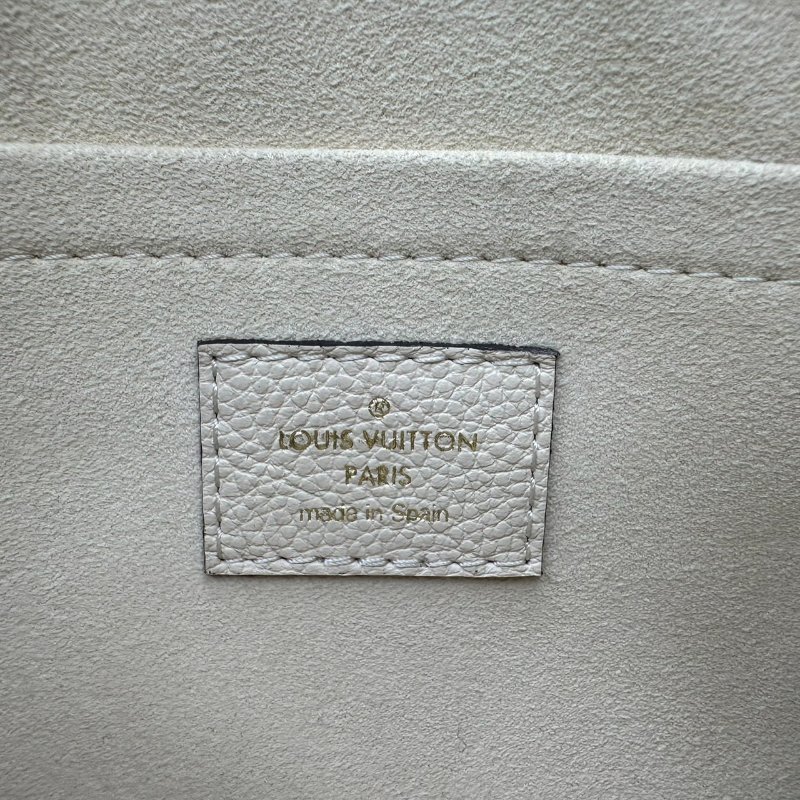 LV 奶油白全皮革壓紋Speedy 20-9