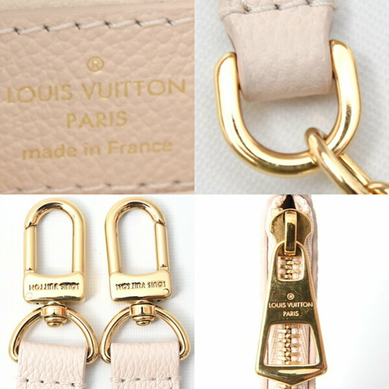 路易威登女 Monogram Empreinte LV 夏季套裝手提包單肩包米色 M46545-6