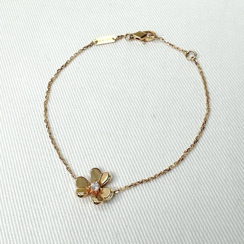 梵克雅寶 VCA Frivole 18K金迷你款鑽石手鍊-4