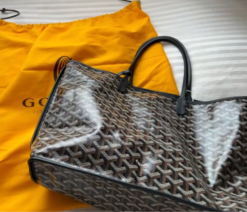 【售】Goyard Anjou PM 黑色|雙面款|近全新 八成新-0
