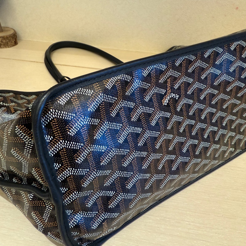 【售】Goyard Anjou PM 黑色｜雙面款｜近全新 八成新-8