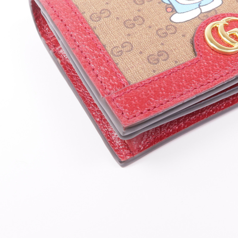 GUCCI 塗層帆布/皮革Gucci x Doraemon Card Case卡片套-7