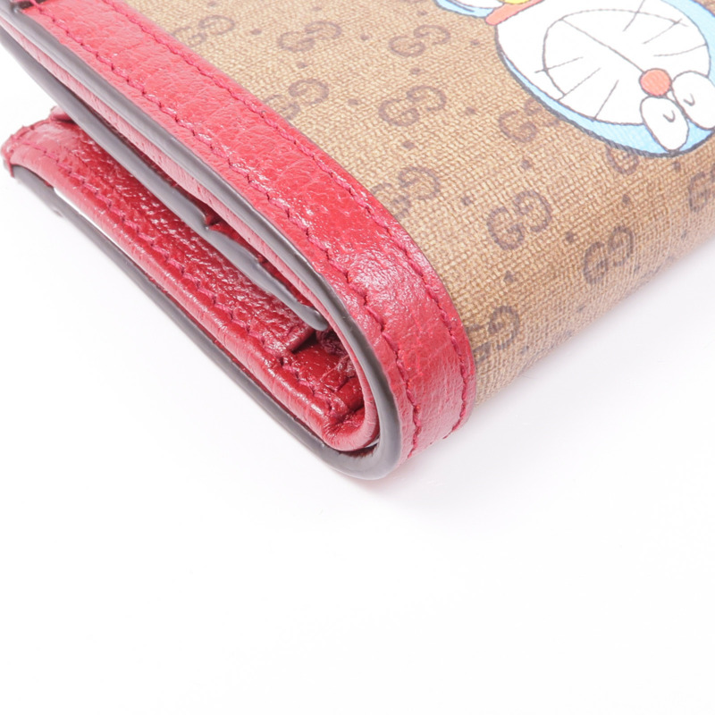 GUCCI 塗層帆布/皮革Gucci x Doraemon Card Case卡片套-8