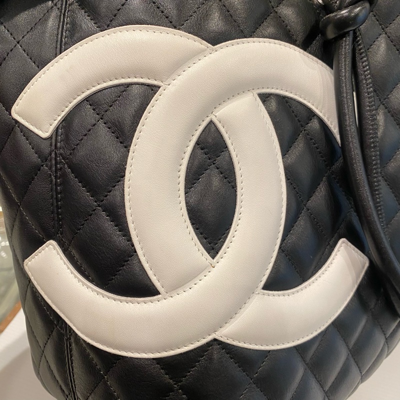 CHANEL Cambon 中號手提包-15