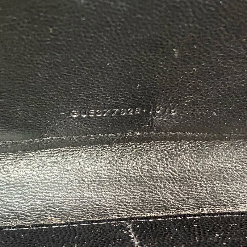 △ Saint Laurent 聖羅蘭 Black Caviar Skin Gold Tone Metal Wallet On Chain 黑色粒紋小牛皮金色金屬鎖鏈銀包 - 257011754-17