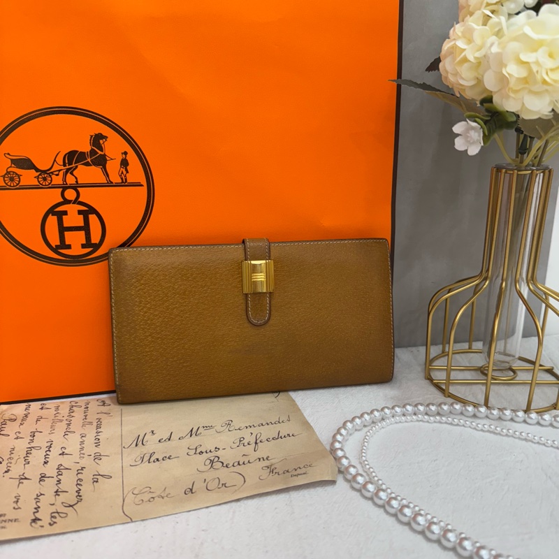 Hermès 駝色長夾-2