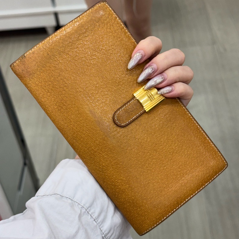 Hermès 駝色長夾-3