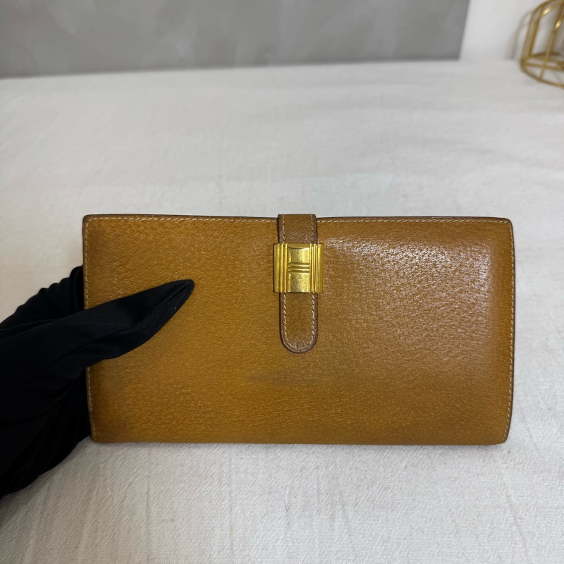 Hermès 駝色長夾-9