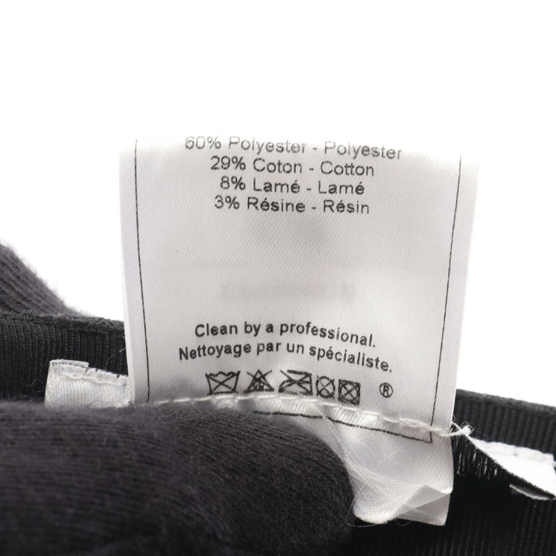 Dior Oblique Galliano 帽子皮革聚酯/棉黑色二手男款-4