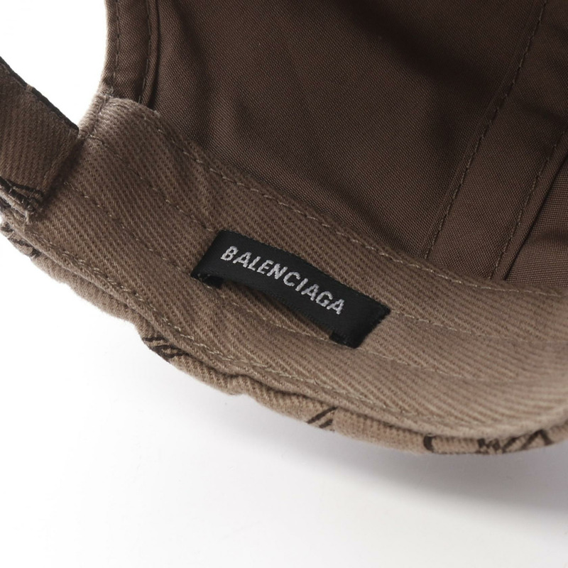 BALENCIAGA BBMonogram 帽子 704104410B29764 棉質米色全新男女通用-3