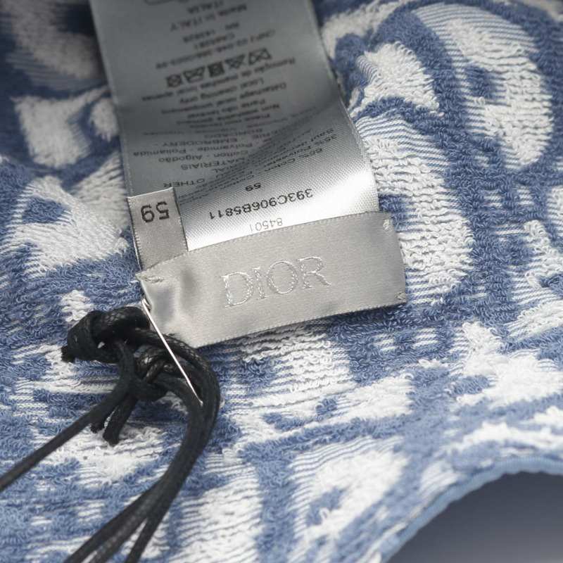 Dior DIOR AND PARLEY 漁夫帽 393C906B5811581 尼龍棉混紡 藍白配色 全新 男士-3