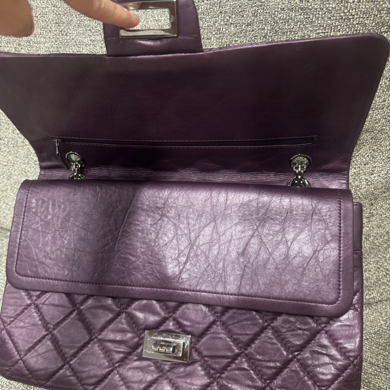 Chanel 香奈兒紫色2.55 大號 -全場唯ㄧ紫色-3