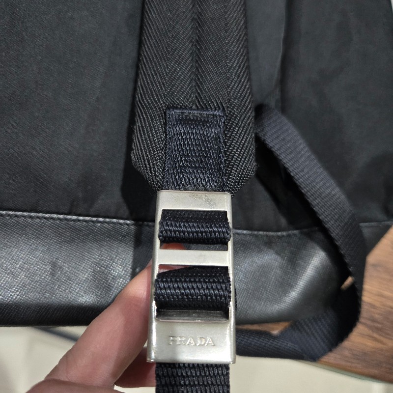 Prada 狀況良好 vintage 尼龍後背包 雙前口袋-20