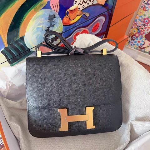 Hermes Constance 24 Epsom 黑金 康康