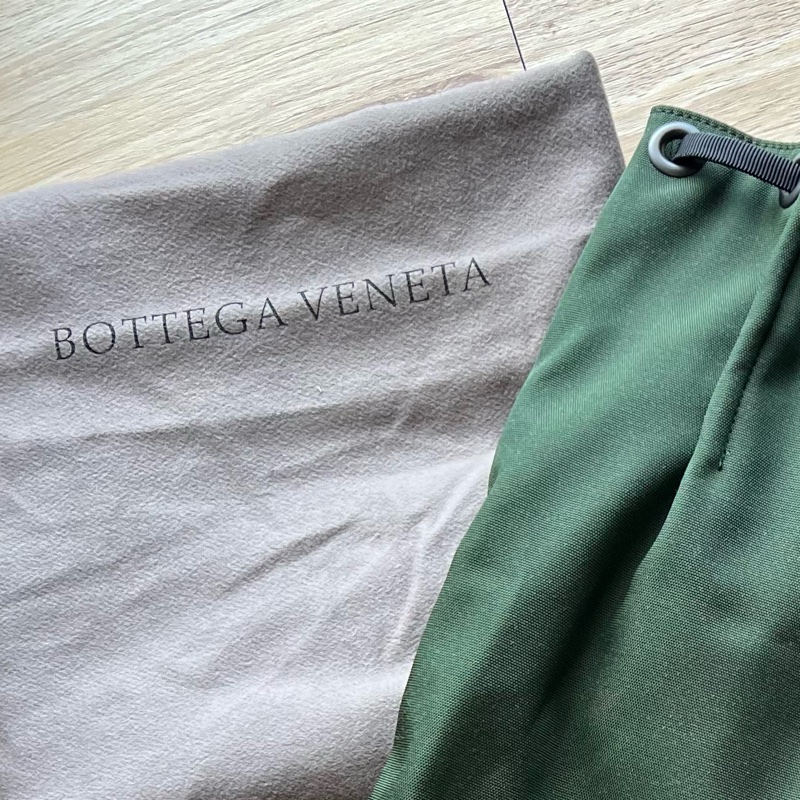 Bottega Veneta 編織皮革尼龍後背包-16