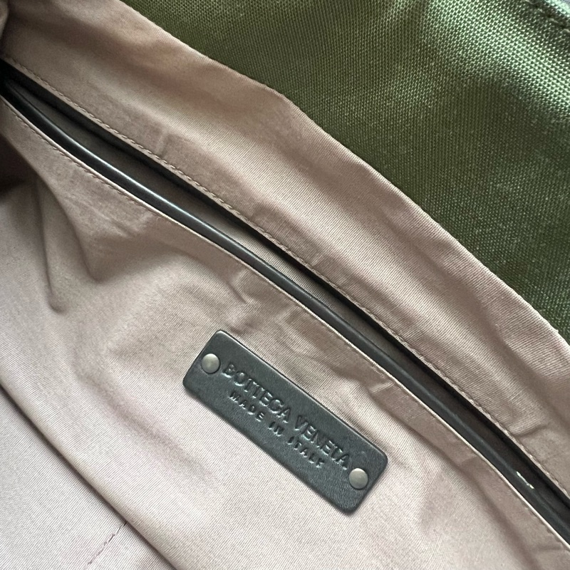 Bottega Veneta 編織皮革尼龍後背包-17