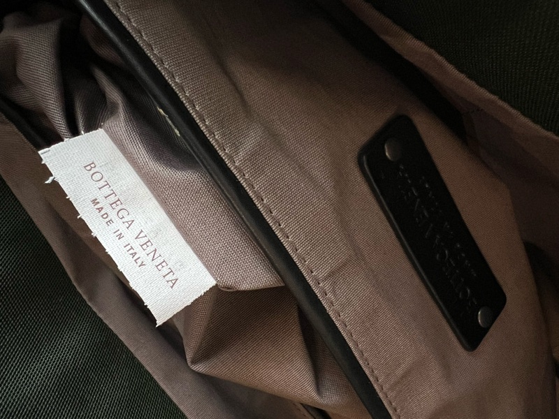 Bottega Veneta 編織皮革尼龍後背包-18