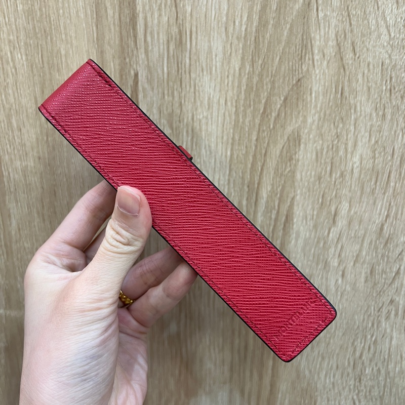 Montblanc 紅牛皮匠心系筆套-3