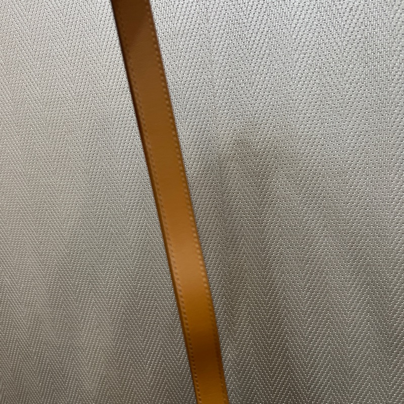 Hermes 金棕Epsom皮銀釦窄版Kelly腰帶-6