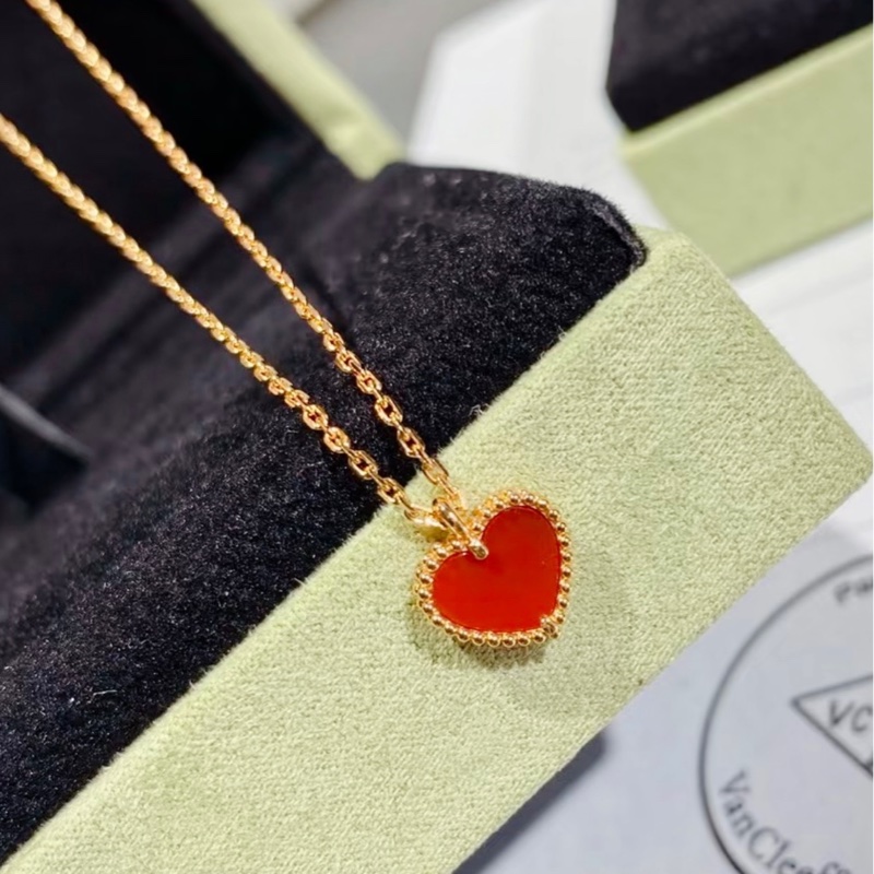Van Cleef & Arpels梵克雅寶 Sweet Hearts 18k玫瑰金 項鍊 無保卡-1