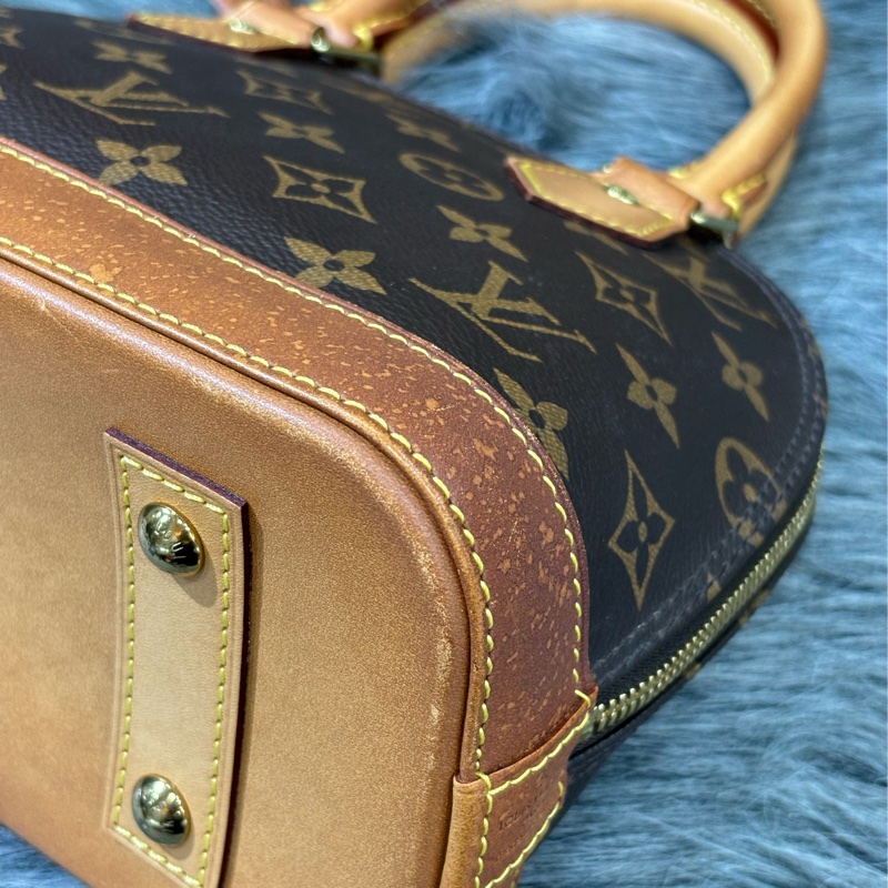LV M53152 ALMA BB 原花字紋老花 貝殼包手提包斜背包愛瑪包-8