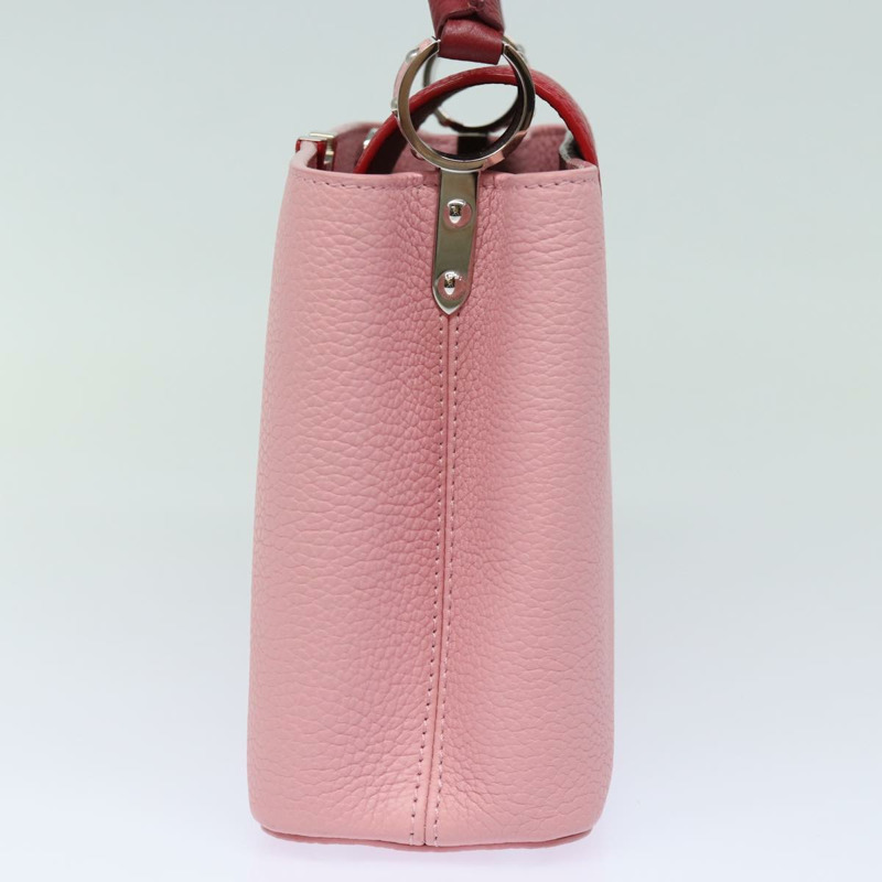 【日本直送】路易威登 Capusine BB 手提包 Taurillon 皮革 2way 紅色粉紅色正品 81113A-3