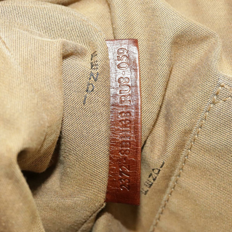 【日本直送】FENDI Zucchino 帆布手提包 卡其色 8BH138 正品 102160-10