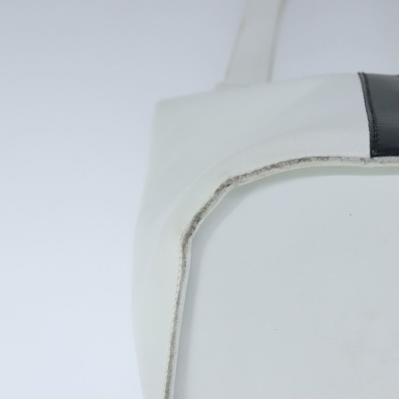 【日本直送】CELINE 絲帶托特包 皮革 白色 黑色 正品 100656-8