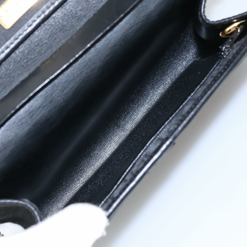 【日本直送】Christian Dior Trotter 帆布鏈條單肩包 黑金 正品 yk15936-10