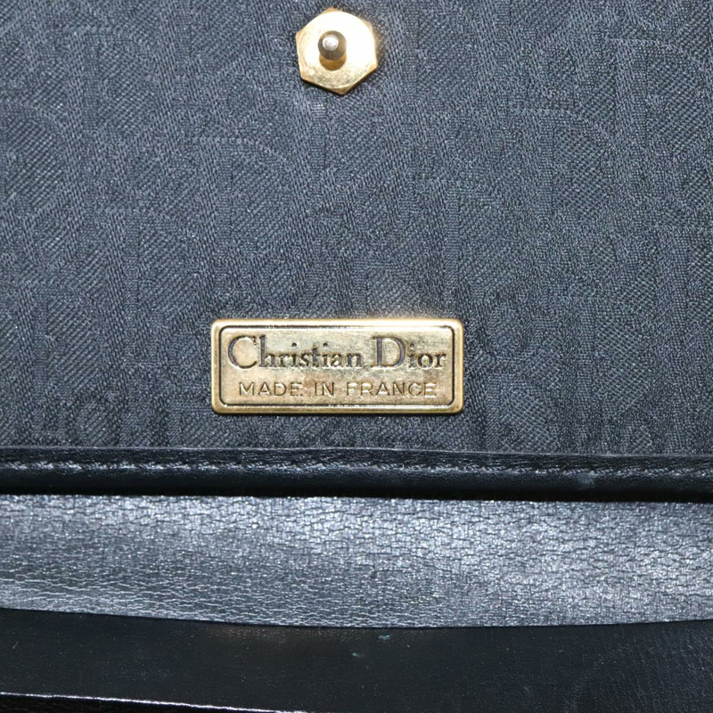 【日本直送】Christian Dior Trotter 帆布鏈條單肩包 黑金 正品 yk15936-17