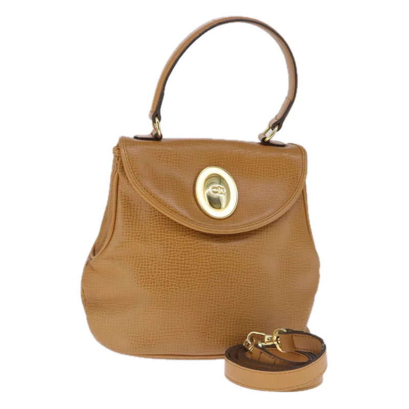 【日本直送】Christian Dior 手提包 皮革 2 款 棕色 正品 103766-0