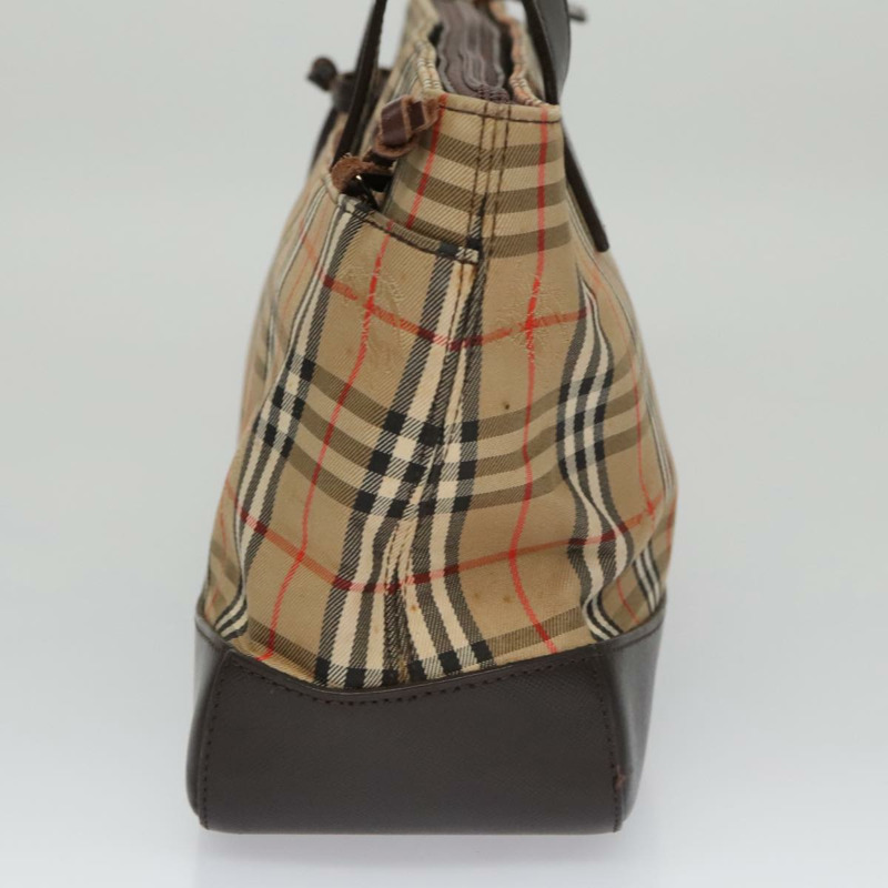 【日本直送】BURBERRY Nova 格紋手提包帆布黑米色正品 103259-4
