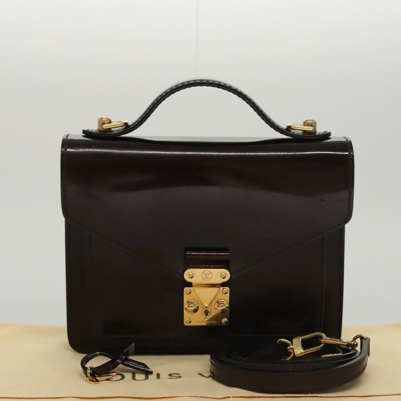 【日本直送】路易威登 Vernis Monceau BB 手提包 2way Amarante M91580 LV 正品 101839-11