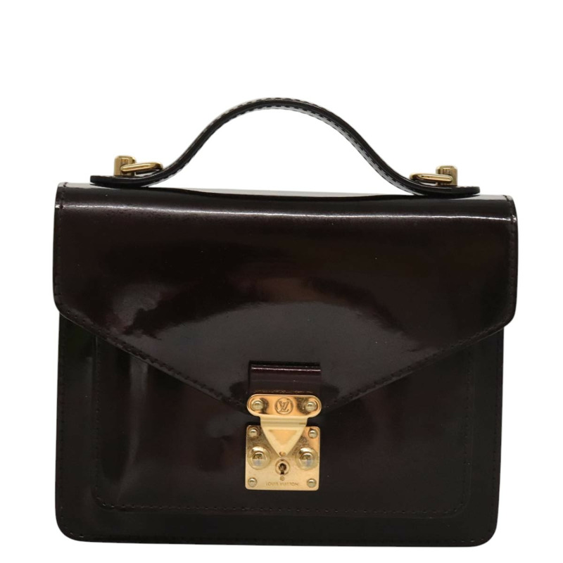 【日本直送】路易威登 Vernis Monceau BB 手提包 2way Amarante M91580 LV 正品 101839-12