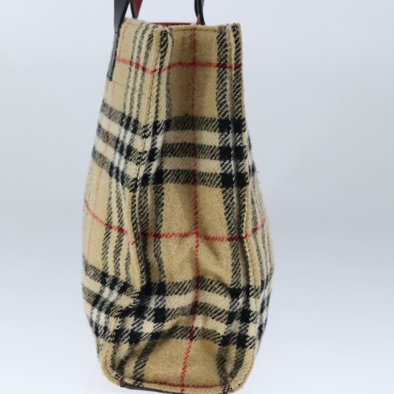 【日本直送】Burberrys Nova 格紋手提包，棉質，米色，正品，貨號 101866-2