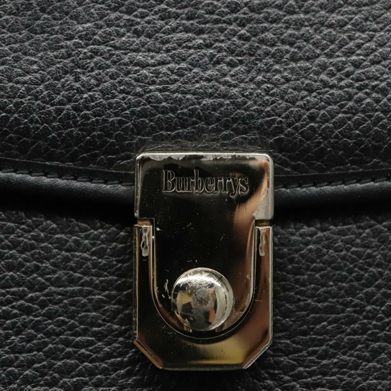 【日本直送】Burberry 手提包 皮革 2 款 黑色 銀色 正品 ep6872-9
