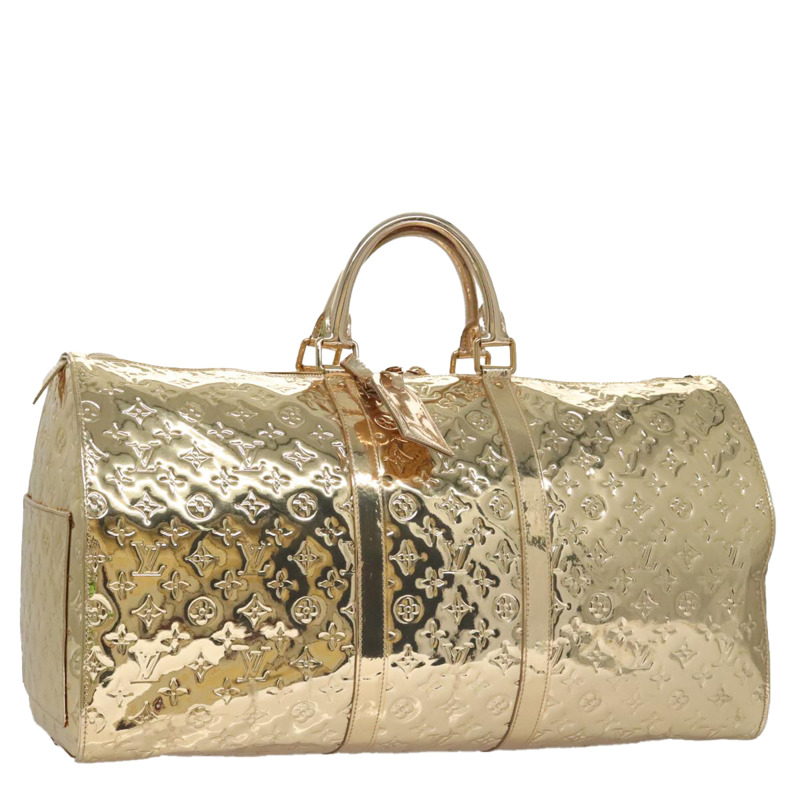 【日本直送】路易威登 Monogram Miroir Keepall 55 波士頓包 金 LV 正品 104239S-0