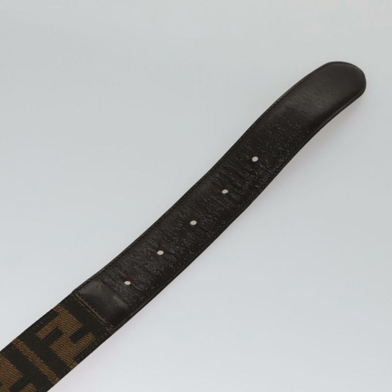 【日本直送】FENDI Zucca 帆布腰帶 32.3""-36.2"" 棕色 正品 yk16363-7