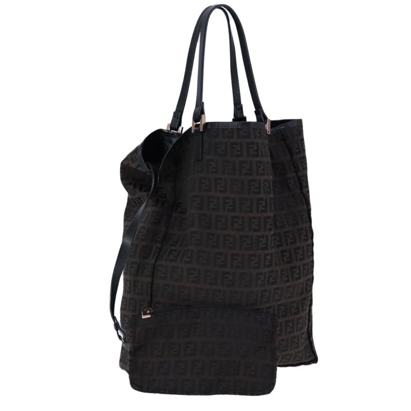 【日本直送】FENDI Zucchino 帆布托特包 棕色 正品 am7529-0