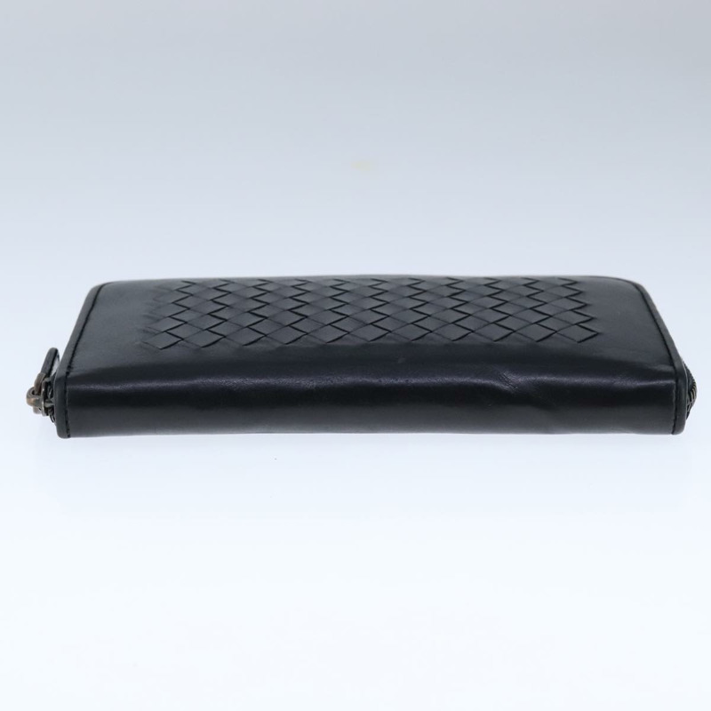 【日本直送】BOTTEGA VENETA INTRECCIATO 長版皮夾 皮革 黑色 正品 105910-5