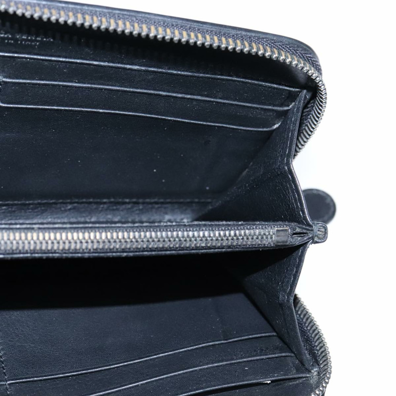 【日本直送】BOTTEGA VENETA INTRECCIATO 長版皮夾 皮革 黑色 正品 105910-16