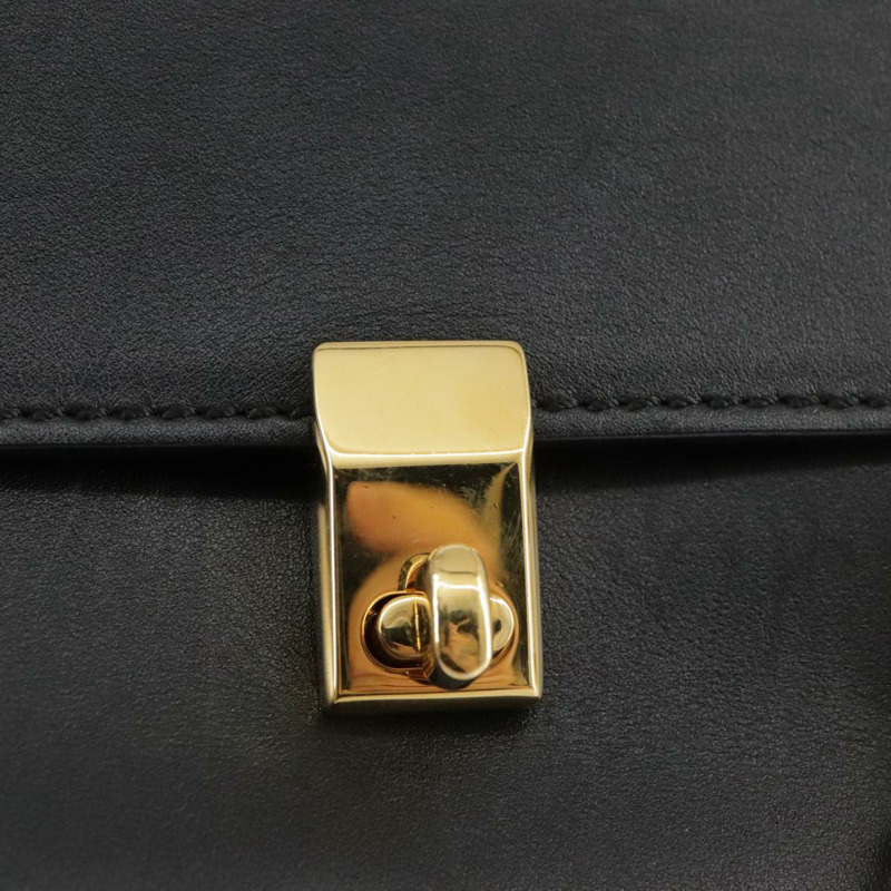 【日本直送】華倫天奴 (VALENTINO) 鏈條單肩包 皮革 黑金色 正品 100869-9